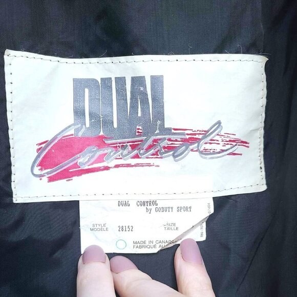 Vintage Dual Control Wool Blend & Leather Mens Jacket Grandpa Downtown Coat MED - Picture 5 of 9